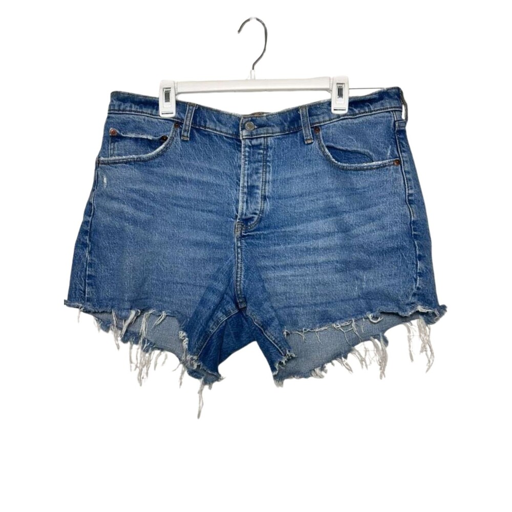 Abercrombie & Fitch The 90s Baggy Shorts Womens Size 33/16 Low Rise Button Fly